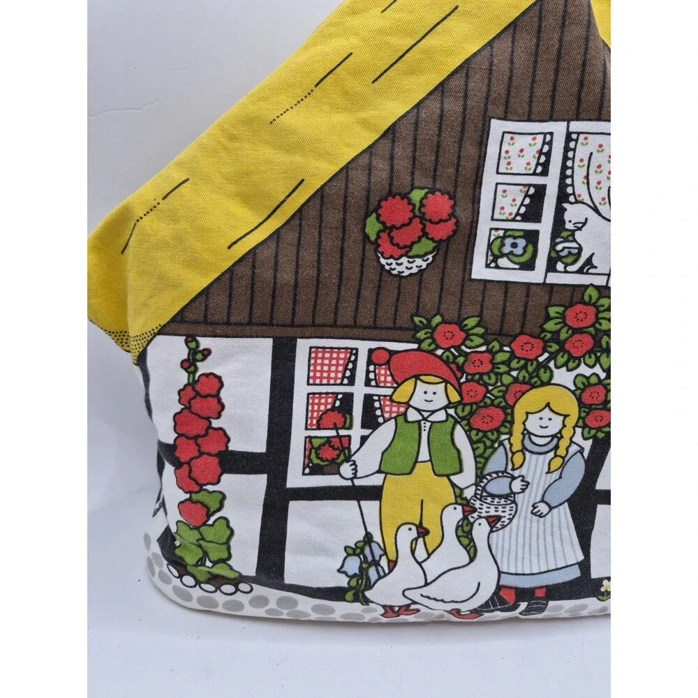 Vtg Pat Albeck Tea Pot Cozy Cover Padded Thatched Roof Cottagecore  Cuckoobird